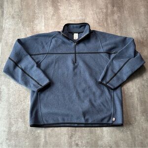 Y2K Old Navy Fleece Quarter Zip Sweater Mens Large Blue